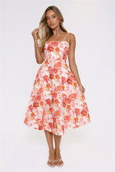 Vintage Find Midi Dress Orange