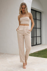 Summer Out Crop Top Oat