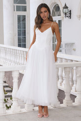 Amazing Love Midi Dress White
