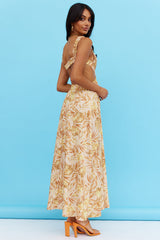 Got A Callback Midi Dress Yellow