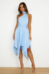 Festive Feeling Midi Dress Blue