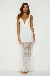 Choose Style Lace Maxi Dress White