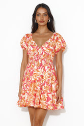 Relaxed Time Mini Dress Pink