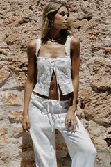 SNDYS Esmeralda Top White