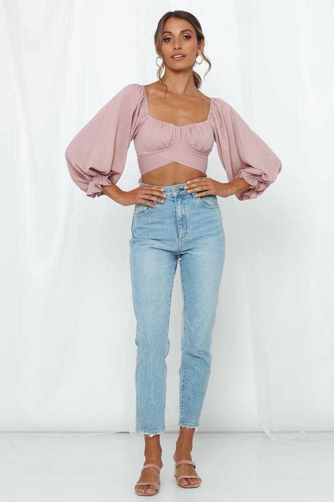 Perfect Cabrioles Crop Top Mauve