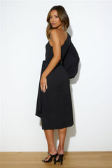 Feeling Snatched Midi Dress Black