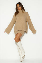 SNDYS Winnie Mini Skirt Beige
