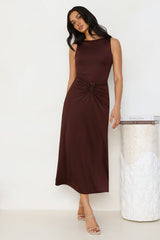 Everything Energy Midi Dress Chocolate