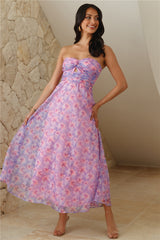 Her Fantasy Midi Dress Purple