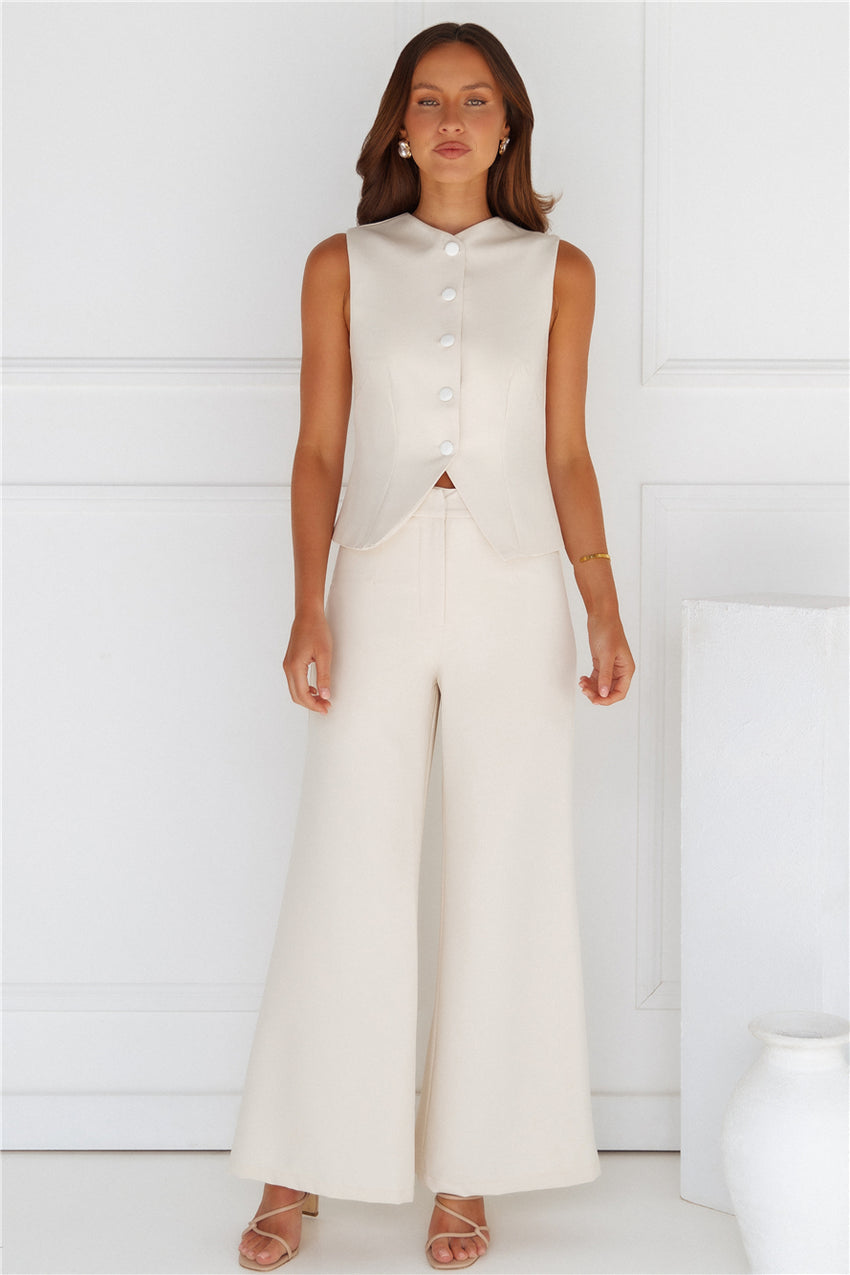 Tailored 'Fit Pants Beige
