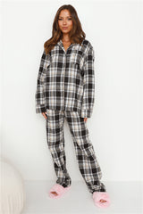 Dreamland Flannelette Pyjama Pants Unisex Grey Check